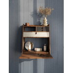 Hartô Gaston wall desk, 60 cm, stained oak - light grey - slate grey, view 7