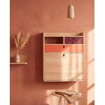 Hartô Gaston wall desk, 60 cm, oak - spiced coral - burgundy, view 2