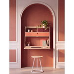 Hartô Gaston wall desk, 80 cm, oak - spiced coral - burgundy, view 2