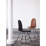 HOWE Tongue chair, cognac leather - black