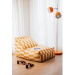 Nobodinoz Vibes Long beanbag, mustard and sand tiles, view 2