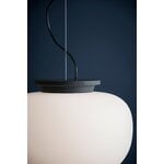 Frandsen Supernate pendant, 28 cm, white opal - black, decoration image