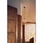 Frandsen Supernate pendant, 38 cm, white opal - black, decoration image