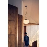 Frandsen Supernate pendant, 38 cm, white opal - black, decoration image