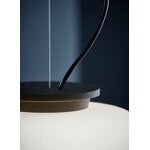 Frandsen Supernate pendant, 38 cm, white opal - black, decoration image