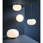 Frandsen Supernate ceiling lamp, 28 cm, white opal - black, decoration image