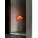 Verpan Wire floor lamp, chrome - orange, decoration image