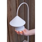 Frandsen Lampe de table portable Grasp, 47 cm, blanc mat