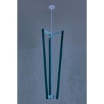 Michael Anastassiades Tube Chandelier riippuvalaisin, satiini messinki, sisustuskuva