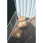 Skagerak Lilium nojatuoli, tiikki - ruostumaton teräs, sisustuskuva