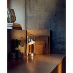 Frandsen Ball portable table lamp, brushed aluminium, decoration image