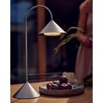 Frandsen Grasp - lampe de table portable, 47 cm, acier inoxydable brossé, image décorative