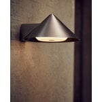 Frandsen Grasp lámpara de pared recargable, acero inoxidable cepillado, imagen de decoración