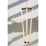 Michael Anastassiades Tube Chandelier riippuvalaisin, satiini messinki, sisustuskuva