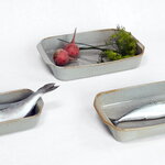 Lyngby Porcelain Dan-Ild ovenproof dish, 31 x 16 cm, sand