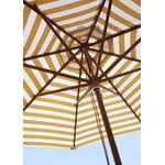 Skagerak Messina parasoll, ø 270 cm, randigt, guld - vitt