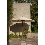 Skagerak Parasol rayé Messina ø 270 cm, doré - blanc