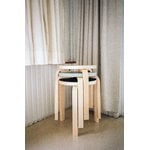 Artek Aalto stool 60, green - birch