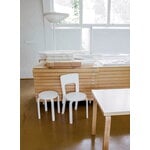 Artek Aalto stool E60, lacquered white