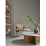 Karimoku Case N-ST01 table basse, 100 x 100 cm, chêne laqué - marbre, image décorative