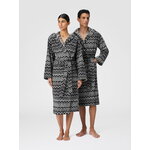 Missoni Home Bata de baño con capucha Keith, 601 negro y blanco, imagen de decoración