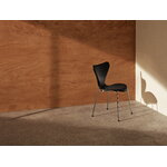 Fritz Hansen Series 7 3107 chair, chrome -  Essential black leather
