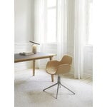 Normann Copenhagen Form Swivel 4L armchair, aluminium - Main Line Flax 20