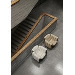 Hem Puffy lounge chair, natural - black grey steel