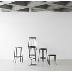 Normann Copenhagen Circa bar stool, 65 cm, black steel - black aluminium