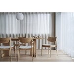 Karimoku Case A-DC02 dining armchair, chêne laqué - Hallingdal gris 65 0110, image décorative