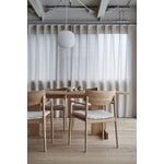 Karimoku Case A-DC02 dining armchair, chêne laqué - Hallingdal gris 65 0110, image décorative