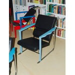 Hem Experiment lounge chair 502, blue - black leather, decoration image