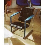 Hem Experiment lounge chair 502, blue - black leather, decoration image