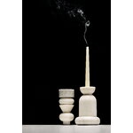 Tom Dixon Stone stacking candleholder, white, decoration image