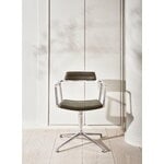 Vipp 452 Swivel tuoli, kiillotettu runko - bosco nahka, jalkatallat, näkymä 13
