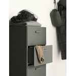 String Furniture Relief chest of drawers with legs, tall, grey