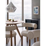 Tom Dixon Slab table, round, 120 cm, lacquered oak, decoration image