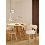 Tom Dixon Slab table, round, 120 cm, lacquered oak, decoration image