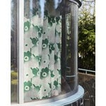 Marimekko Tissu en coton Pieni Unikko Häivähdys, blanc cassé - rose - vert, image décorative