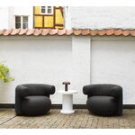 Normann Copenhagen Poltrona Burra Outdoor, girevole con ritorno, Natte castagno, immagine decorativa