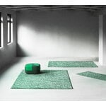 Normann Copenhagen Flick matto, 170 x 240 cm, luonnonvalkoinen - tummanvihreä, sisustuskuva