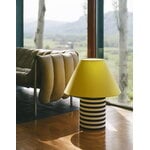 Hem Toto table lamp, large, wax yellow - black and white stripe