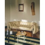 Hem Puffy 2,5-Sitzer Sofa, Sandleder - Edelstahl