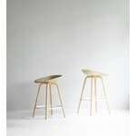 Normann Copenhagen Mat baarijakkara, 65 cm, pyökki - cream steel - hemp, sisustuskuva