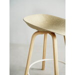 Normann Copenhagen Mat baarijakkara, 65 cm, pyökki - cream steel - hemp, sisustuskuva