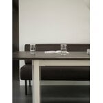 Normann Copenhagen Panel table, 90 x 200 cm, cream - dark brown, decoration image