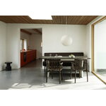 Normann Copenhagen Tavolo Panel, 90 x 200 cm, crema - marrone scuro, immagine decorativa Normann Copenhagen Tavolo Panel, 90 x 200 cm, crema - marrone scuro, immagine decorativa