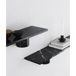 Normann Copenhagen Sten hylly, 120 cm, musta marmori, sisustuskuva