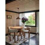 Tom Dixon Slab table, round, 120 cm, lacquered oak, decoration image