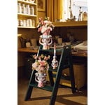 Bjørn Wiinblad Lady with Hat candleholder, 16 cm, pink - yellow, decoration image